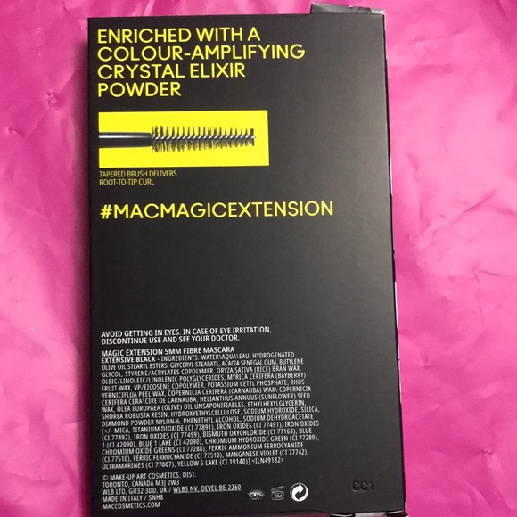 MAC Cosmetics Magic Extension 5 MM Fibre Mascara in Extensive Black NEW BNIB - Picture 6 of 8